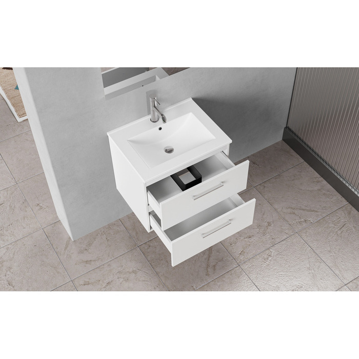 Milano underskab m/vask 60 cm hvid